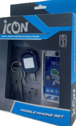 Icon matkapuhelin ja tarvikkeet
