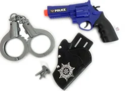 Icon poliisipistooli ja käsiraudat