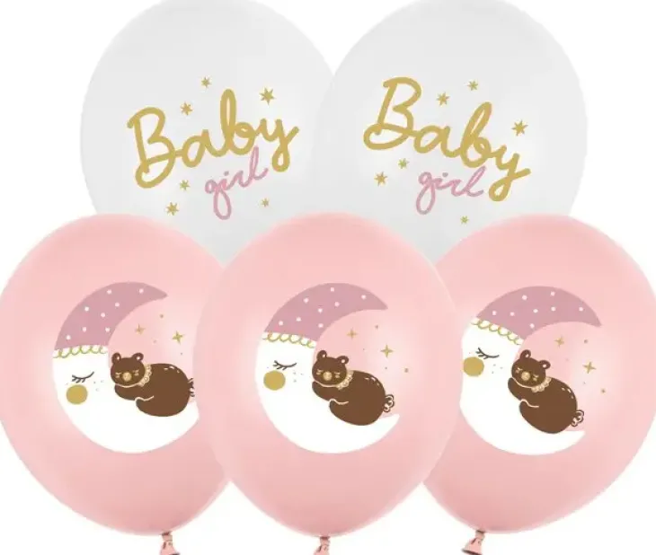 Ilmapallot baby girl 6kpl