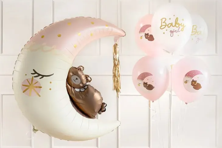 Ilmapallot baby girl 6kpl