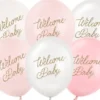 Ilmapallot welcome baby pinkki 6kpl