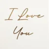 I love you kortti a4