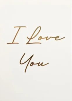 I love you kortti a4