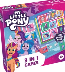 3-in-1 lotto, domino,memo my little pony