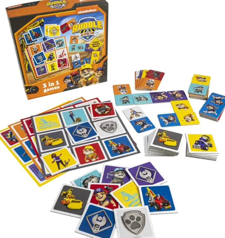 3-in-1 lotto, domino & memo rollen remmi