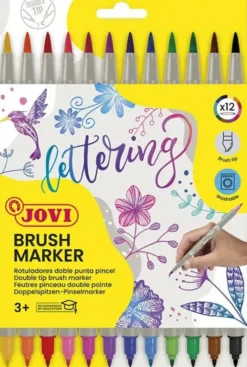Jovi huopakynä 2-päinen brush marker