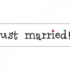 Just married kyltti