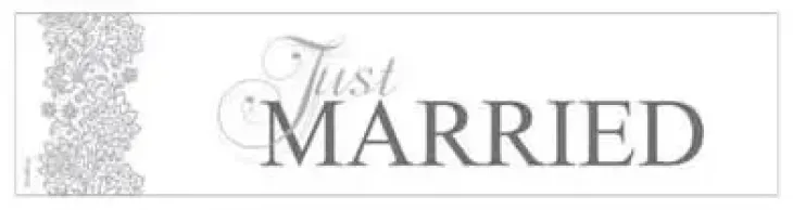 Just married kyltti
