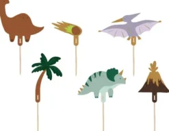 Kakkukoriste dinosaurus 6kpl 8-12cm