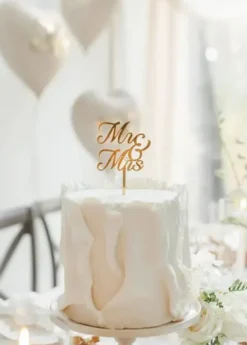 Kakkukoriste mr&mrs 16,5cm