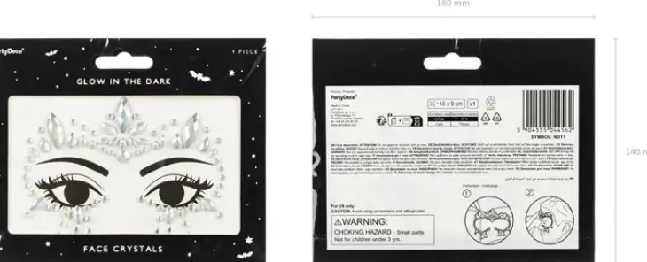 Kasvotimantit glow in the dark