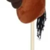 Keppihevonen tummanruskea 75 cm
