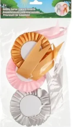 Keppihevosen palkintoruusuke setti 3 kpl