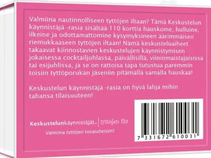 Keskustelunkäynnistäjät tyttöjen ilta