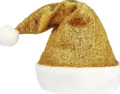 Kimaltava kultainen tonttulakki