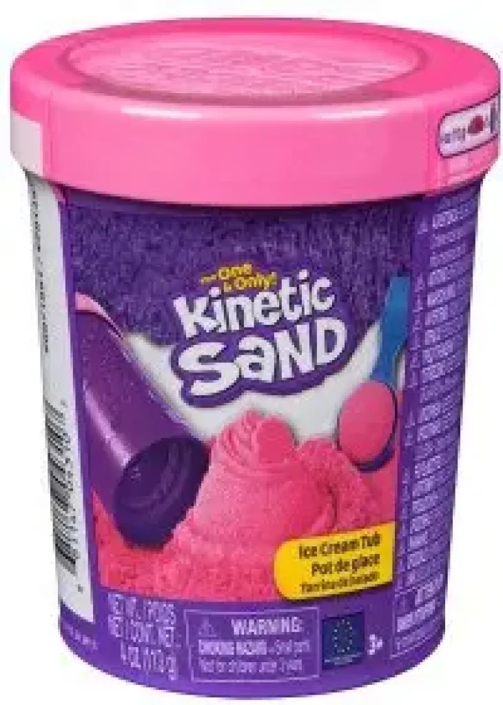 Kinetic sand ice cream tub