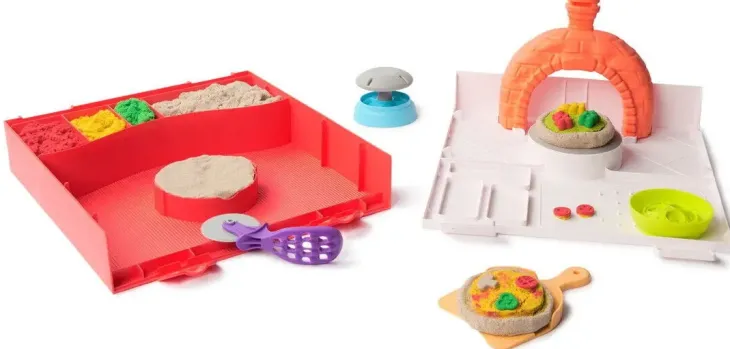 Kinetic sand pitsa