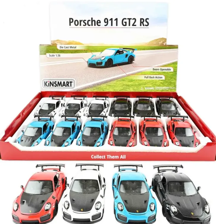 Kinsmart pull back porche 911 gt2