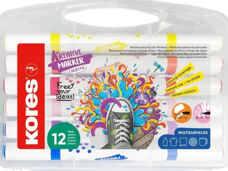 Kreative markers acrylic duo tip plastic