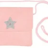 Käsilaukku pink glitter silver star
