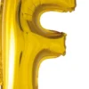 Kultainen f kirjain 41 cm