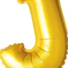 Kultainen j kirjain 41 cm