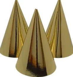 Kultainen partyhattu 6kpl