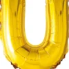 Kultainen u kirjain 41 cm