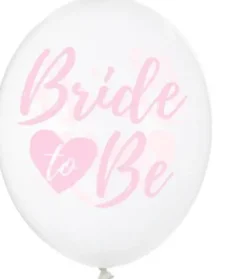 Kumipallot 30cm bride to be 6kpl