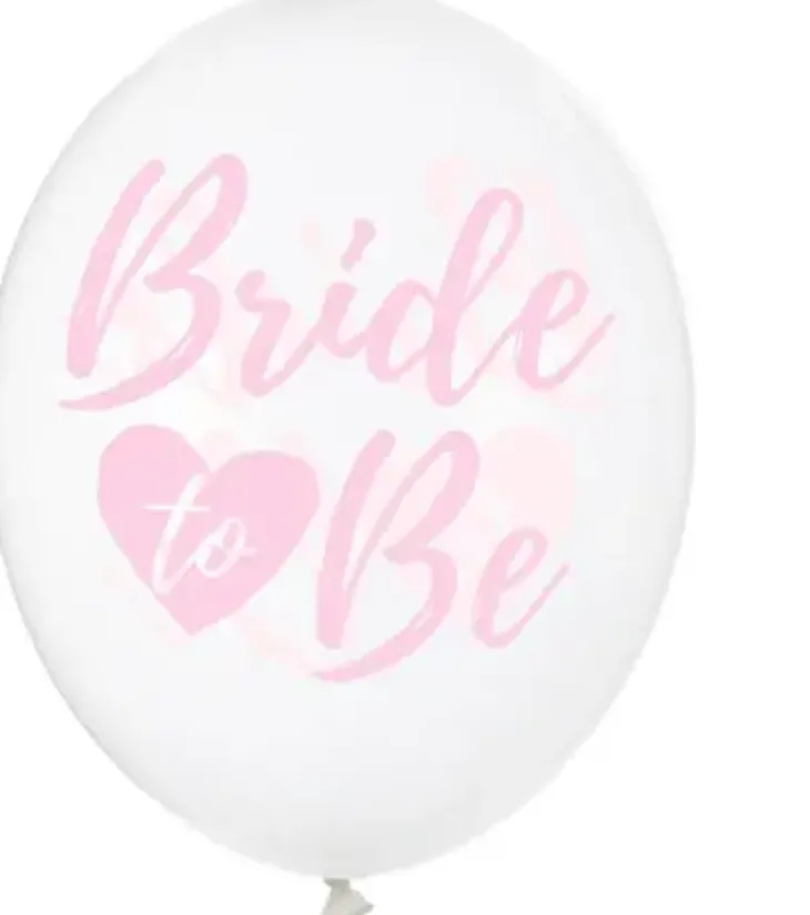 Kumipallot 30cm bride to be 6kpl