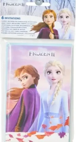 Kutsukortit anna ja elsa 6kpl