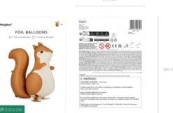 Kävelevä orava foliopallo