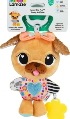 Lamaze lovey the pug clip and go