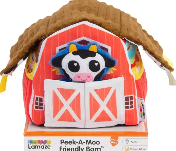 Lamaze peek-a-moo friendly barn