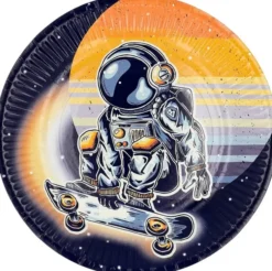 Lautaset astronautti 8kpl