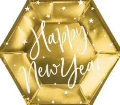 Lautaset happy new year 6kpl