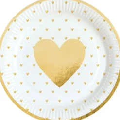 Lautaset sydän 8kpl
