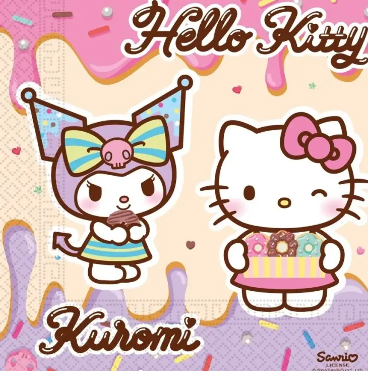 Lautasliinat hello kitty&kuromi 20kpl