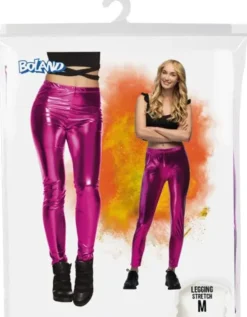 Leggingsit metallinhohto pinkki m