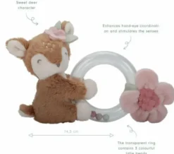 Little dutch ring rattle vaaleanpunainen
