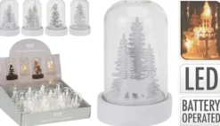 Maisema lasikuvussa led-valolla 9cm