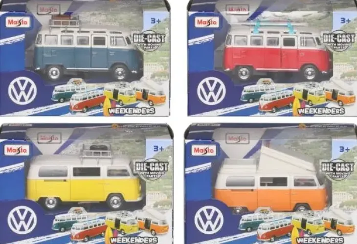 Maisto vw samba pakettiauto