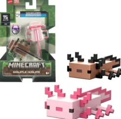 Minecraft axolotls figuurit