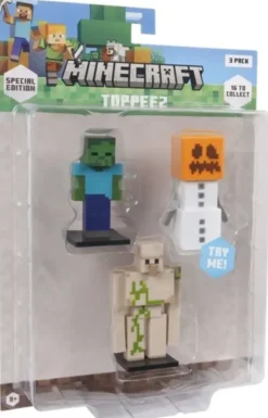 Minecraft 3d 3 hahmoa blisterissä