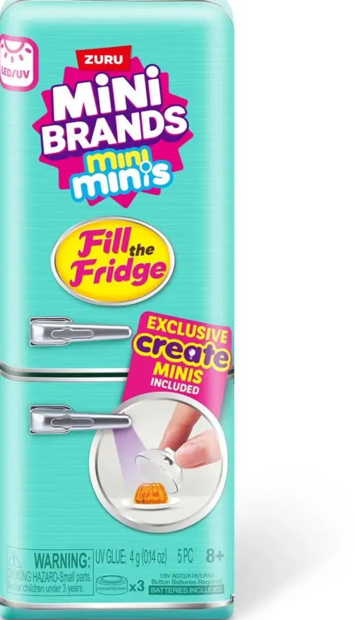 Mini brands fill the fridge
