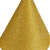 Mini juhlahattu kultainen 4kpl
