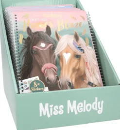 Miss melody väritys- ja tarrakirja