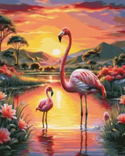 Mnz numeromaalaus flamingos