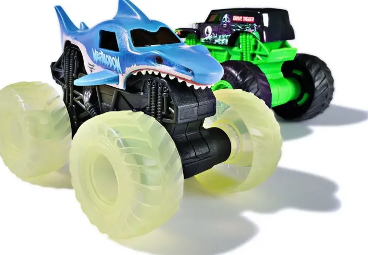 Monster jam 1:43 glowing light 2 pack