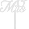 Mr&mrs kakun koriste valkoinen
